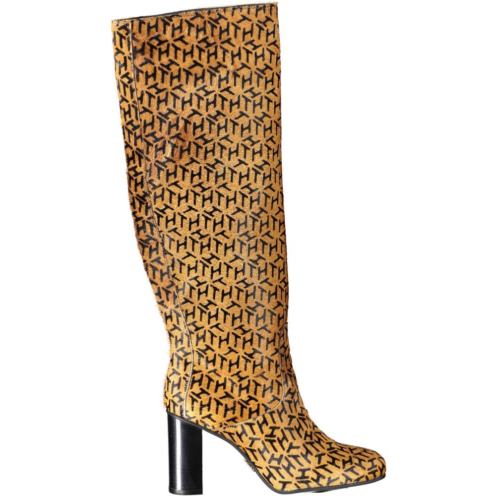 Tommy Hilfiger Beige Leather Women's Boots